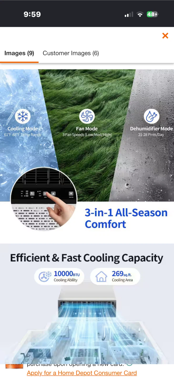 Window Air Conditioner - 8100 BTU - photo 3