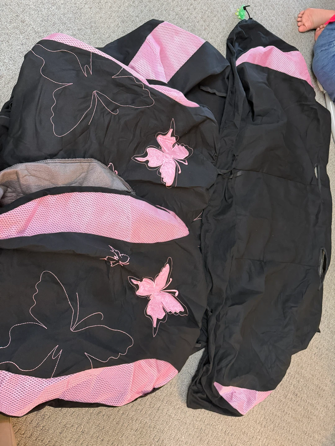 Flying-Banner Butterfly Car Seat Covers - Pink