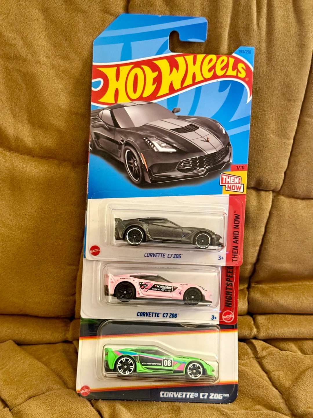Hot Wheels Corvette C7 Z06 Cars (3-Pack)