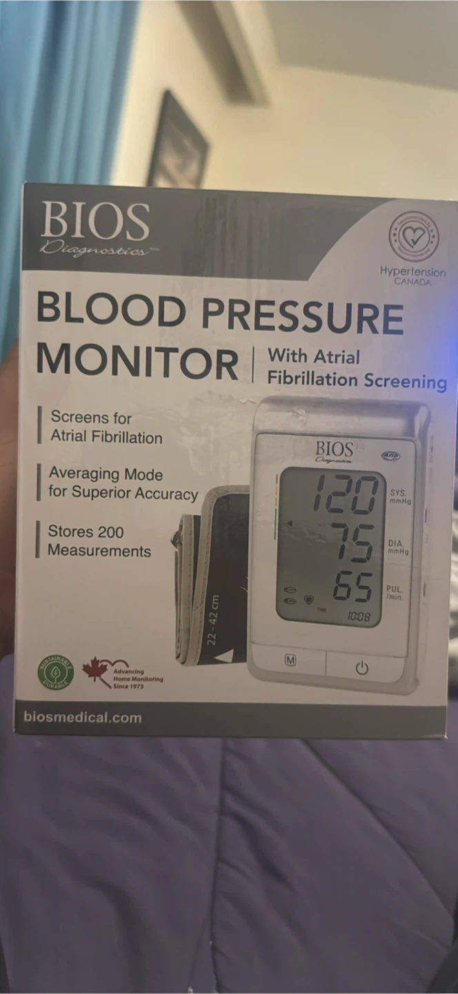 Brand New BIOS Blood Pressure Monitor with AFib Detection