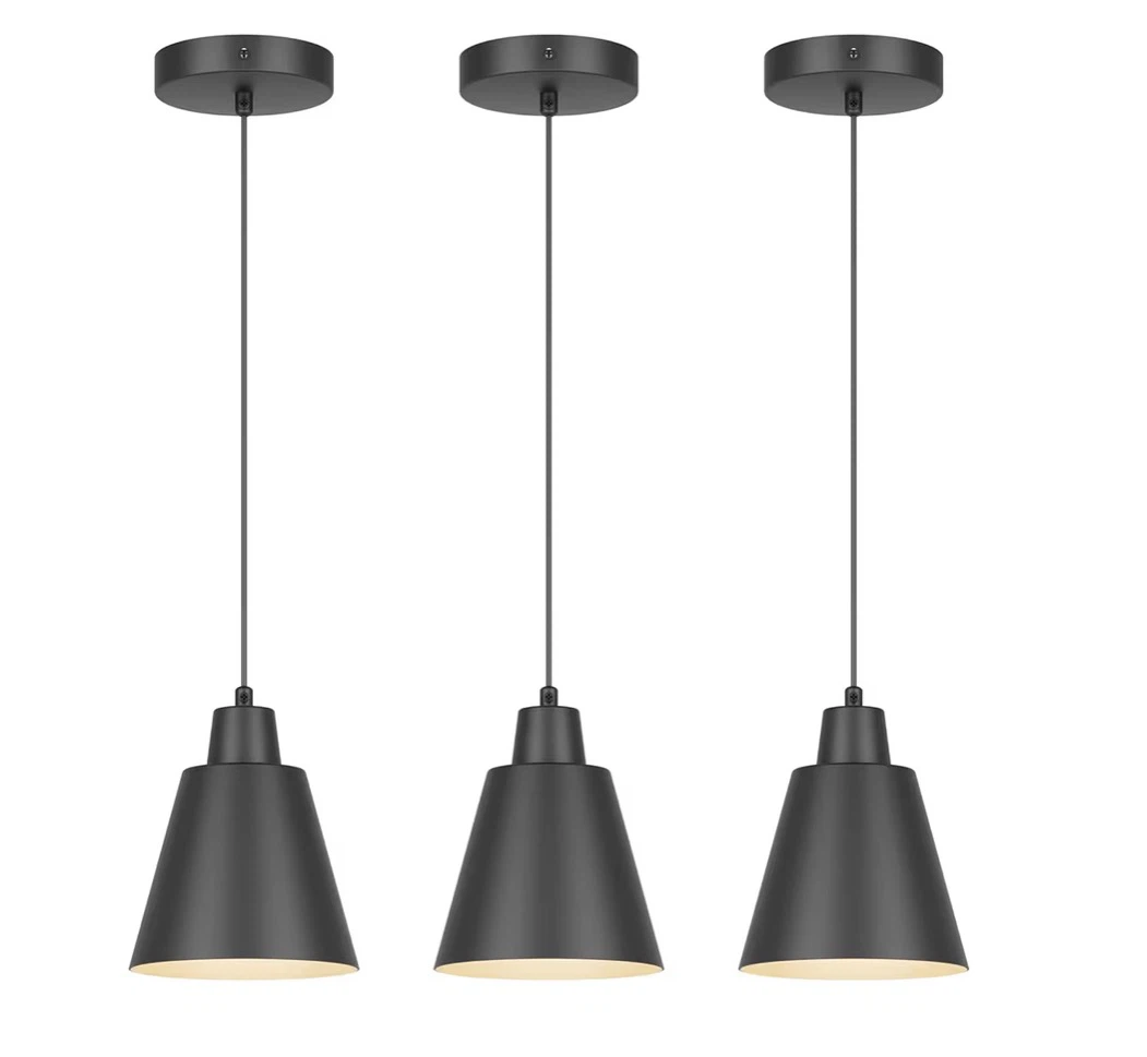 New Metal Black 3 Pack Pendant Lights Fixture