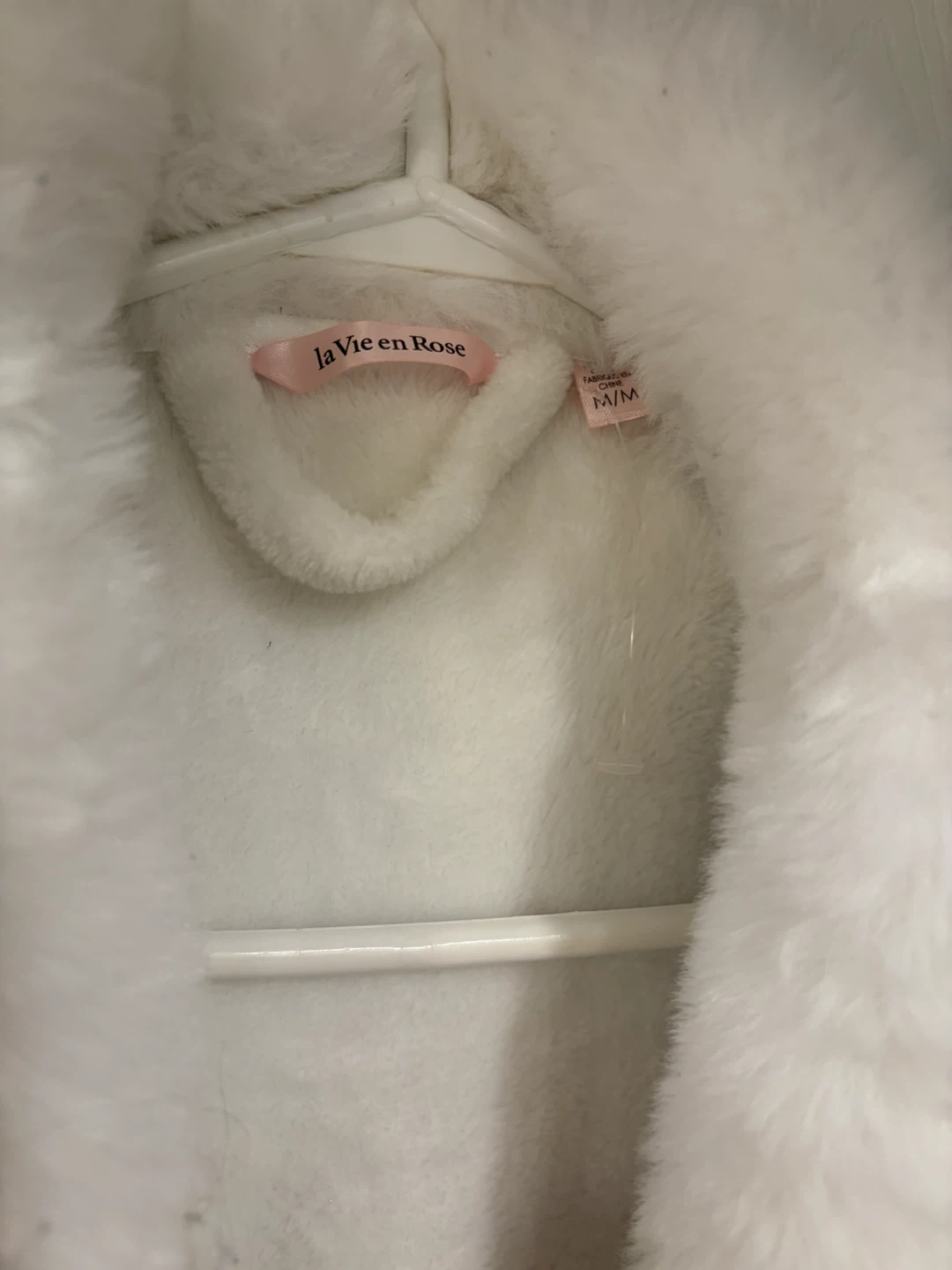 La Vie en Rose White Fleece Robe M/M - photo 3