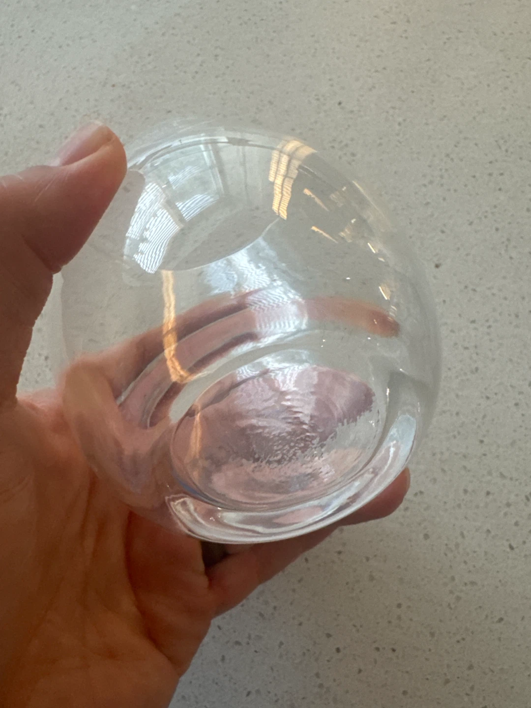 Set of 2 Stemless Wine Glasses - "HADLAN NH MORRIS" - photo 3