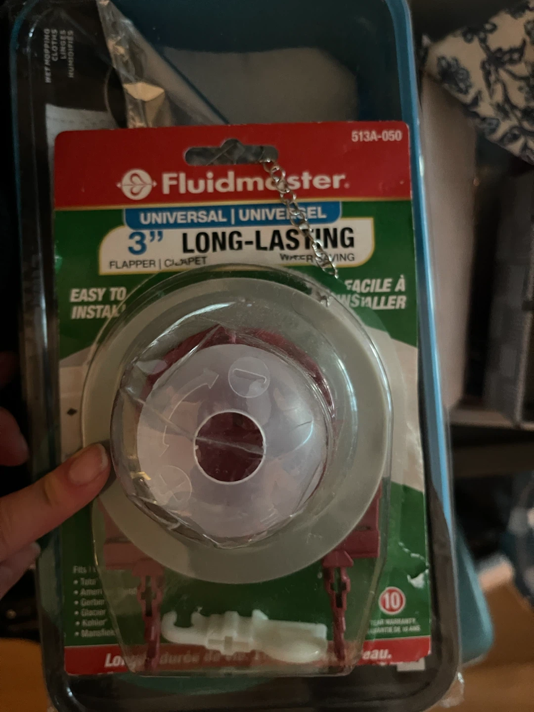Fluidmaster Universal 3" Long-Lasting Toilet Flapper