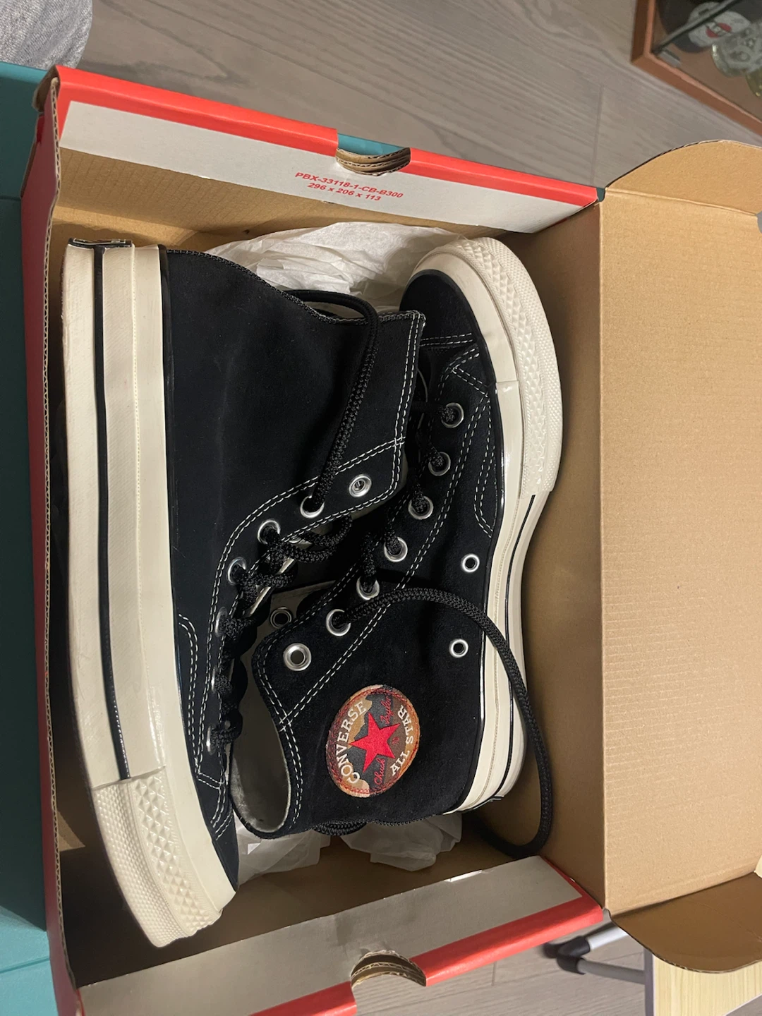 Converse Chuck 70 Hi Black/Black-Grey Shoes - photo 2