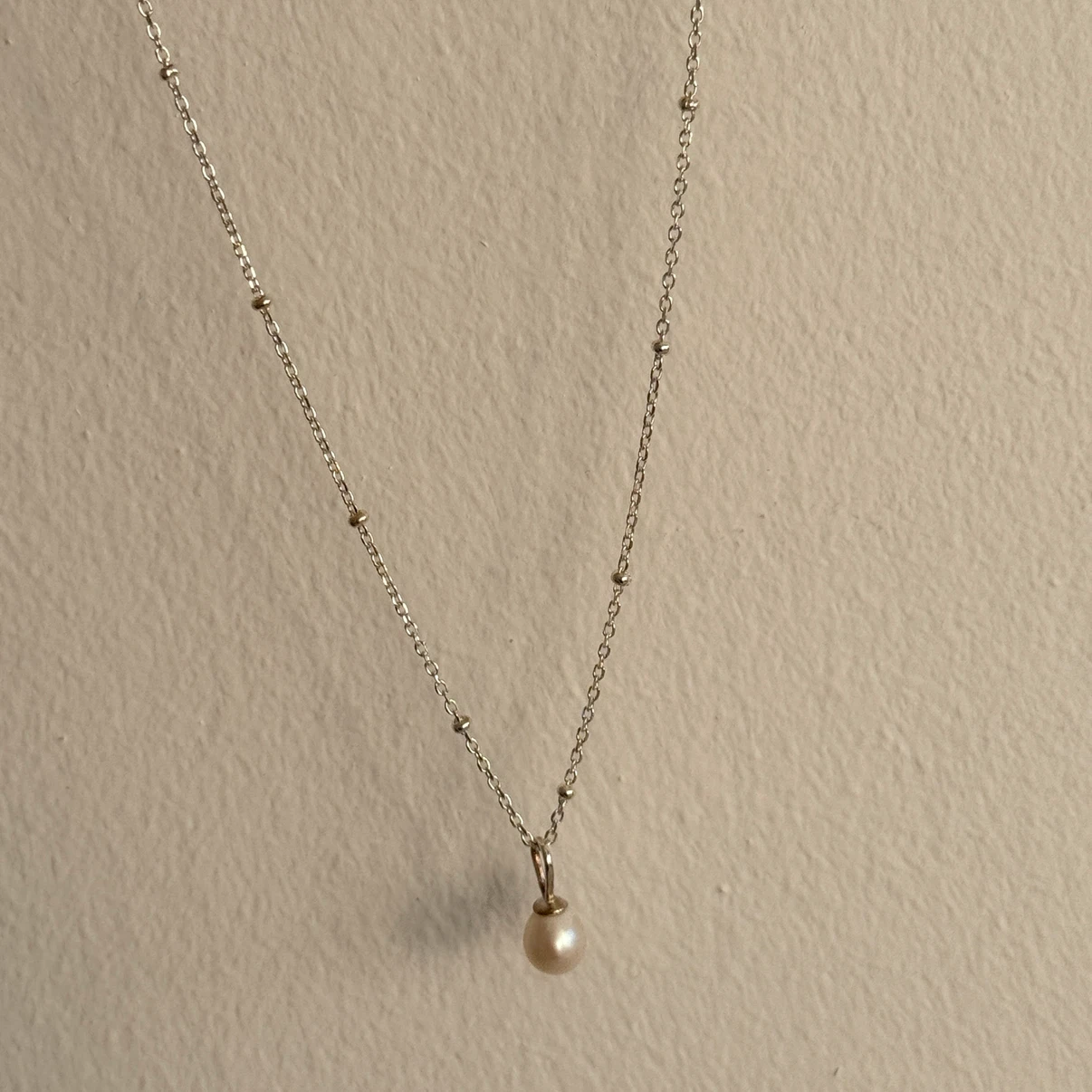 Sterling Silver Pearl Pendant Necklace
