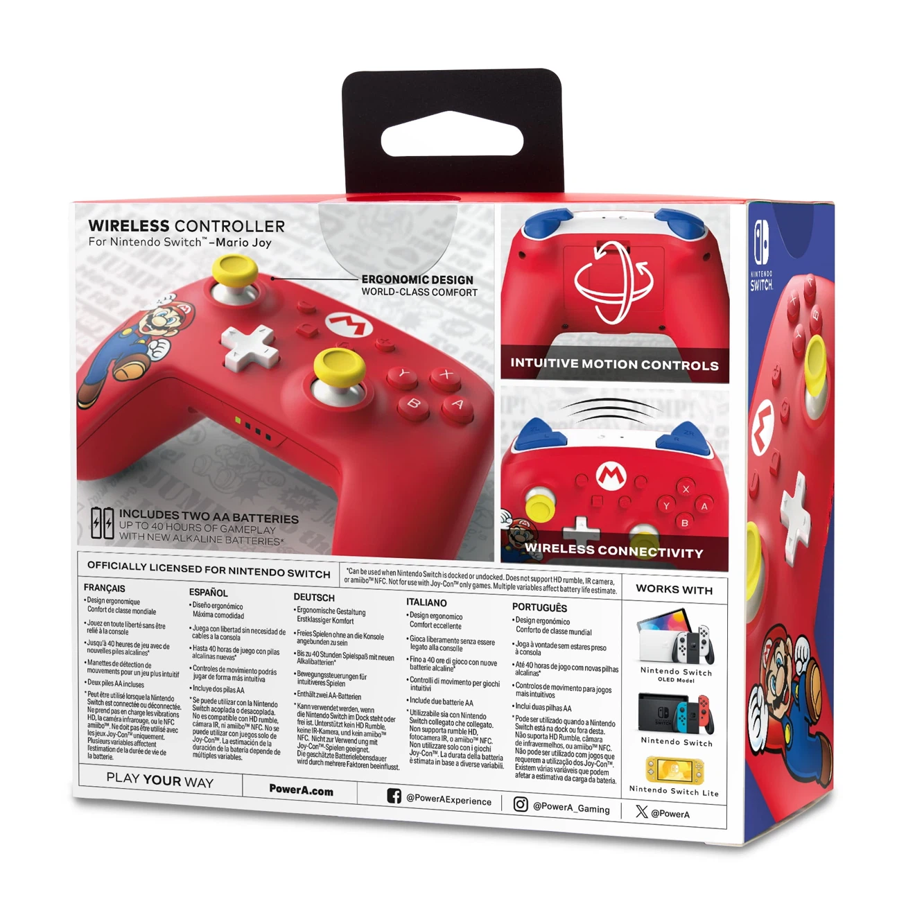 PowerA Mario Wireless Controller for Nintendo Switch