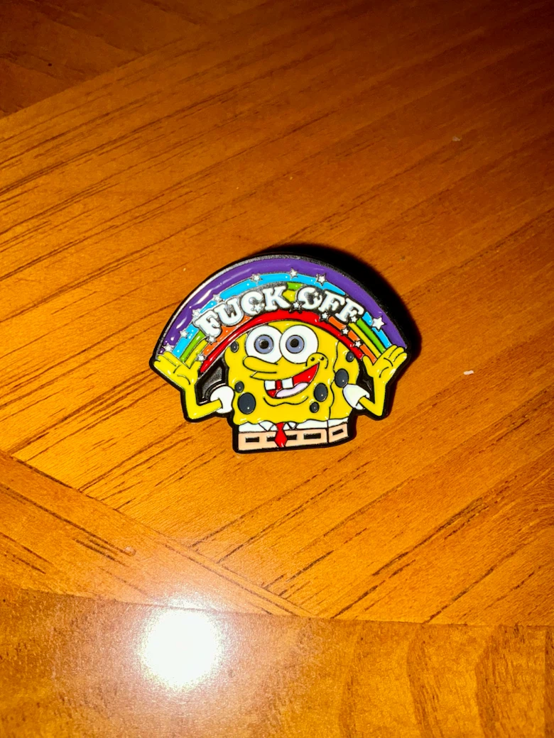 SpongeBob Rainbow Enamel Pin