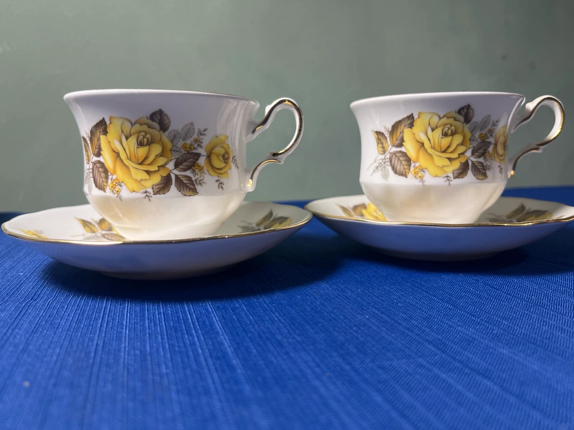 Queen Anne Teacup and Saucer Set