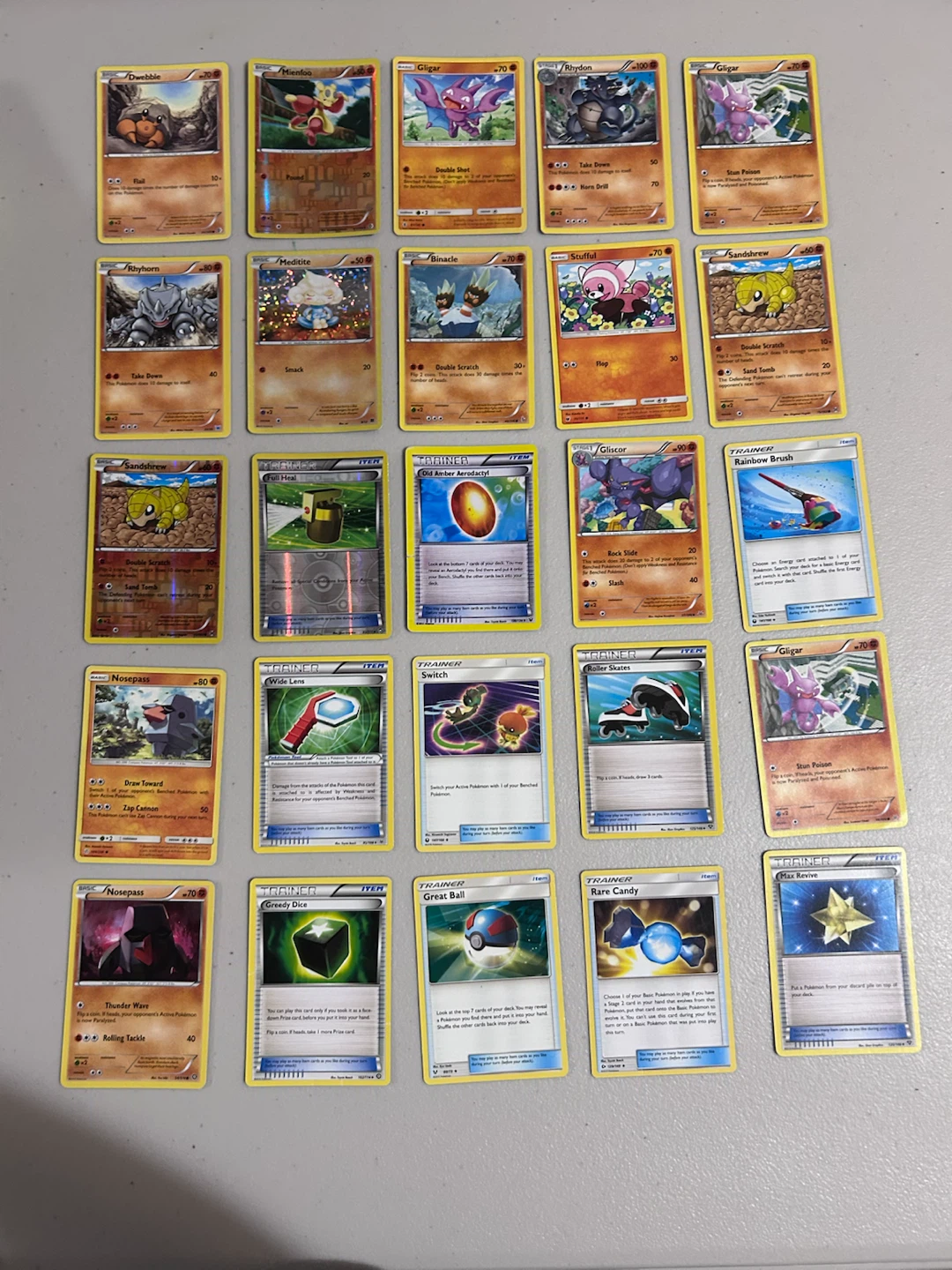 Assorted Pokemon Trading Cards