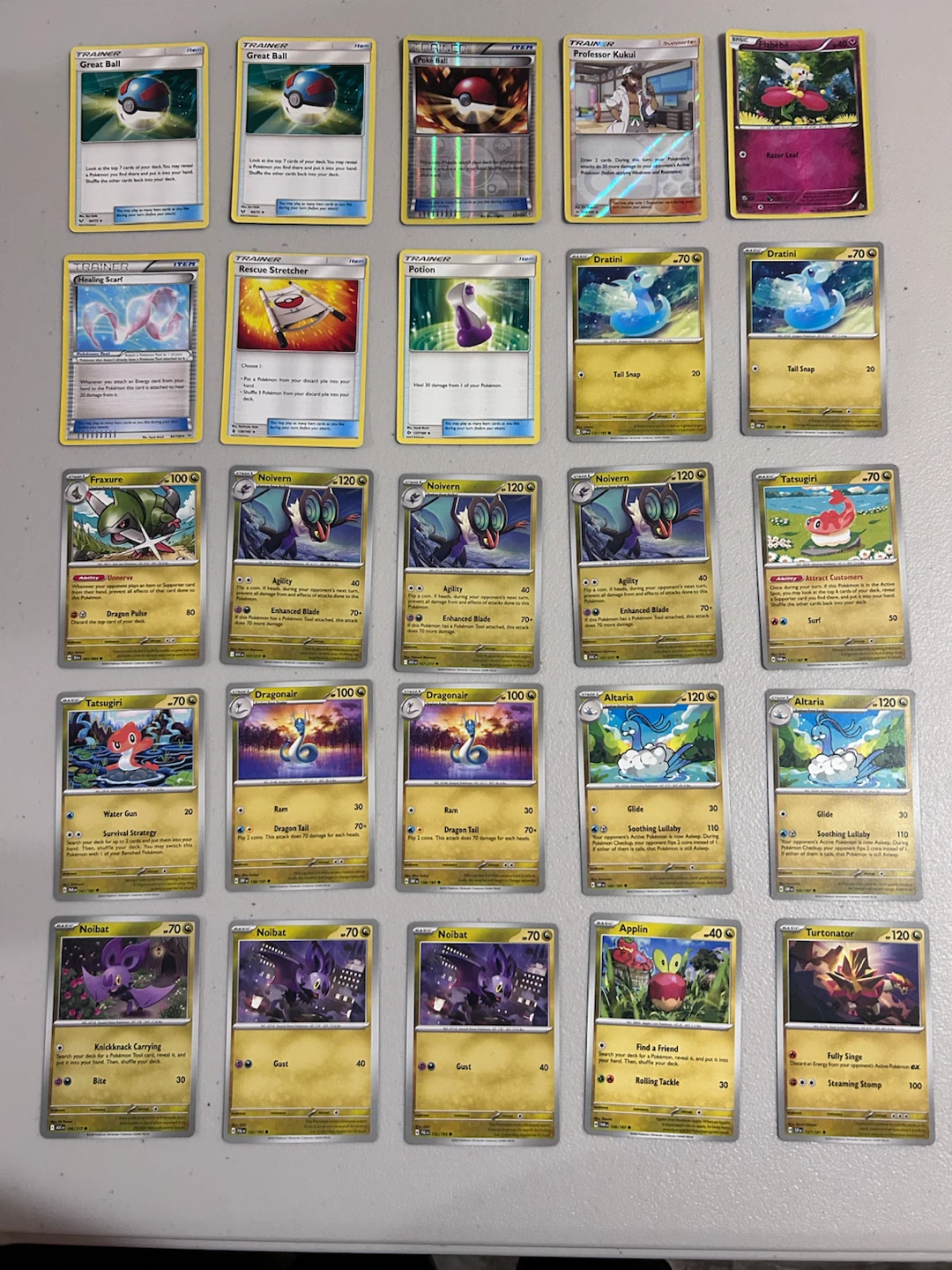 Assorted Pokémon Trading Cards