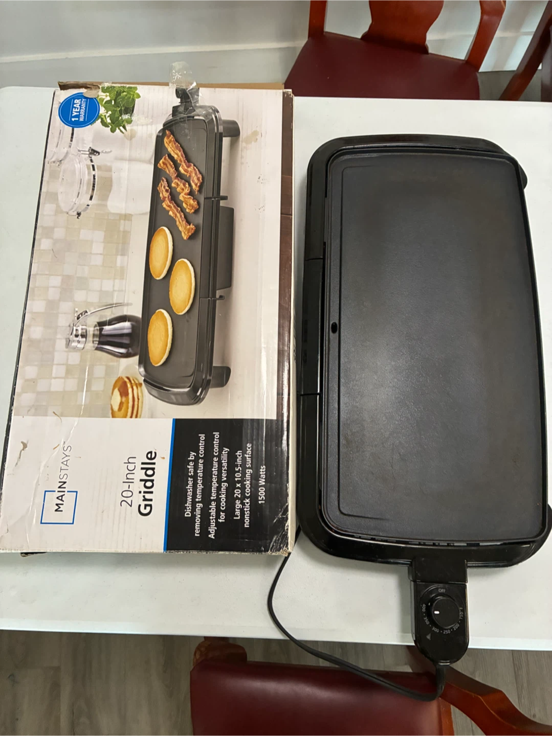 Mainstays 20-Inch Griddle