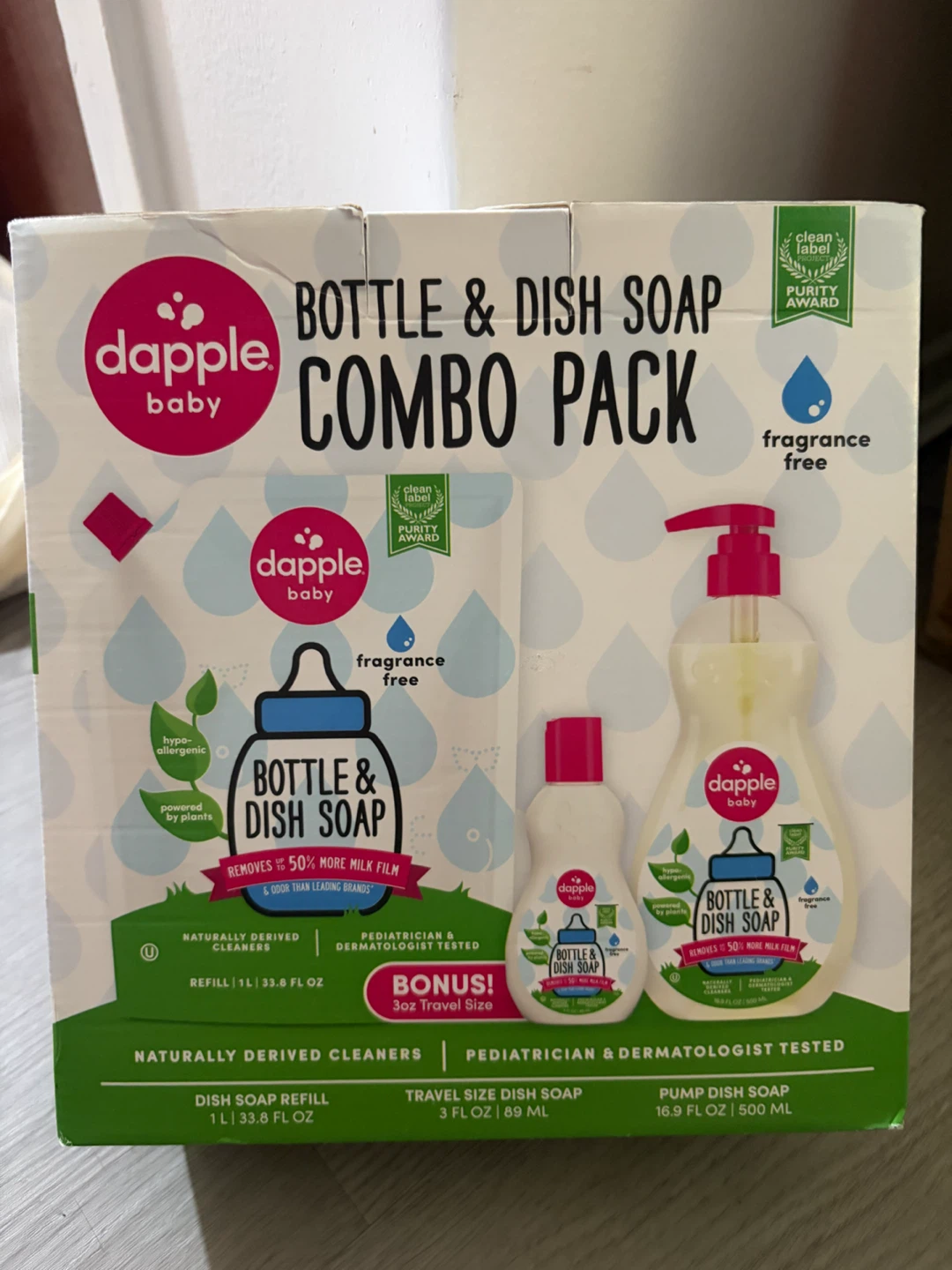 Dapple Baby Bottle & Dish Soap Combo Pack