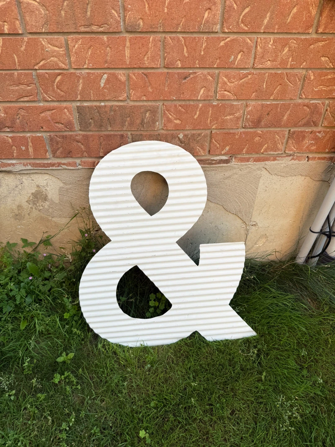 Large White & ampersand Sign