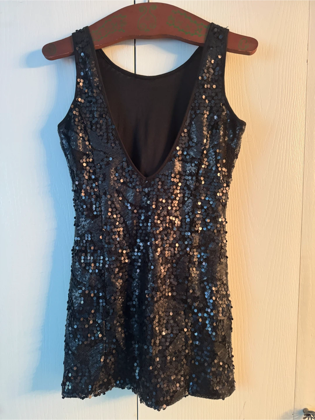 Supertrash Black Sequin Dress Size S - photo 2