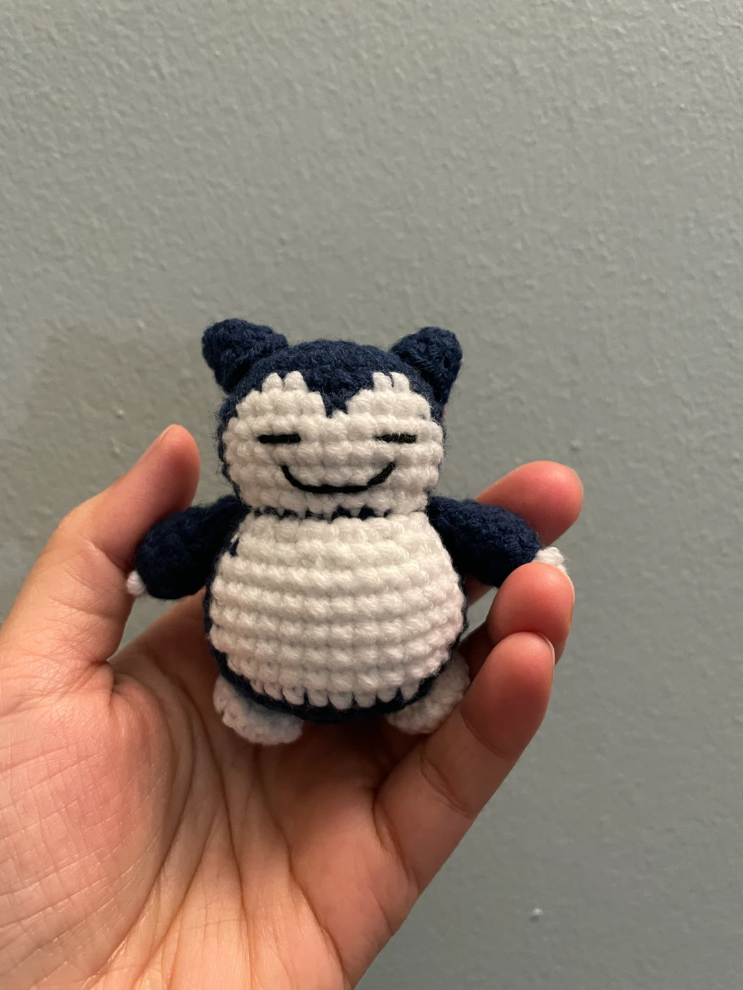 Hand-Crocheted Snorlax Amigurumi
