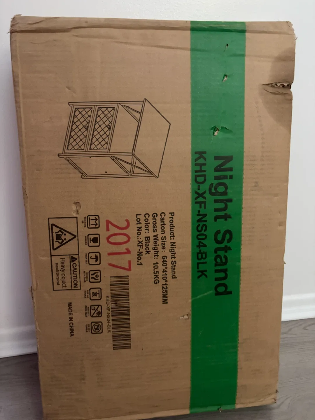 (New Unopened Box) Industrial Style Nightstand - photo 4