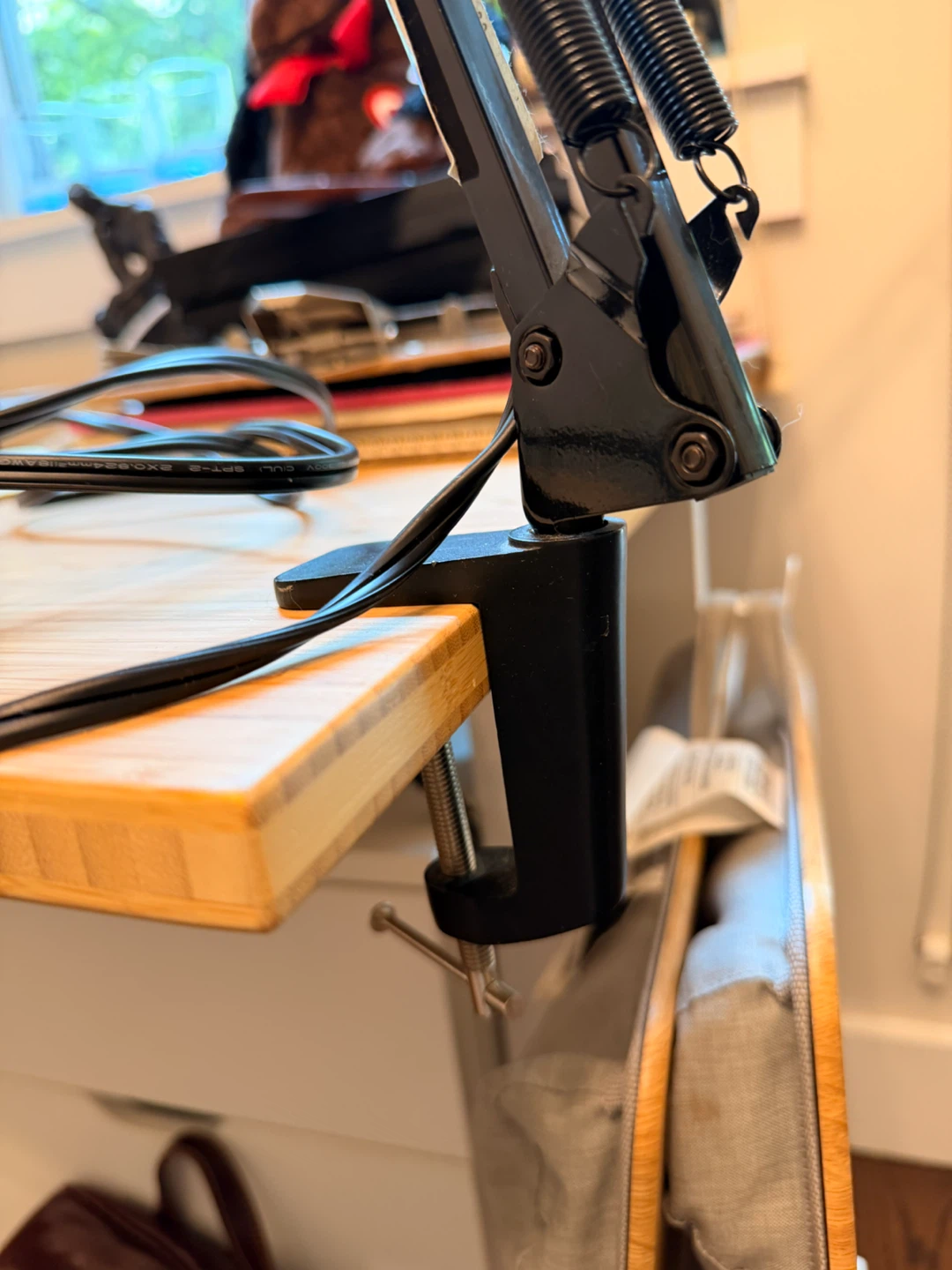 Black Swing Arm Desk Lamp - photo 2