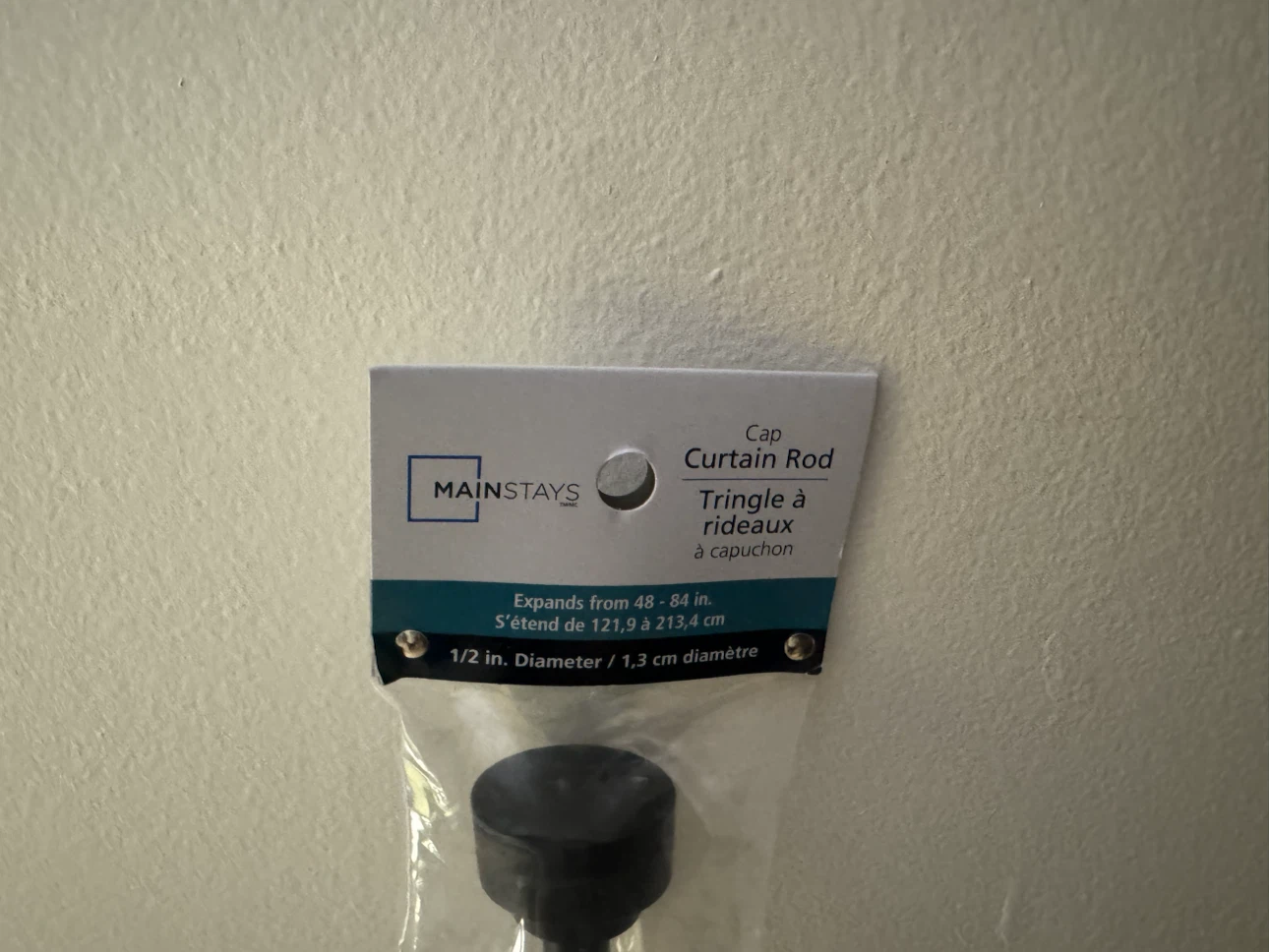 Mainstays Cap Curtain Rod - photo 2