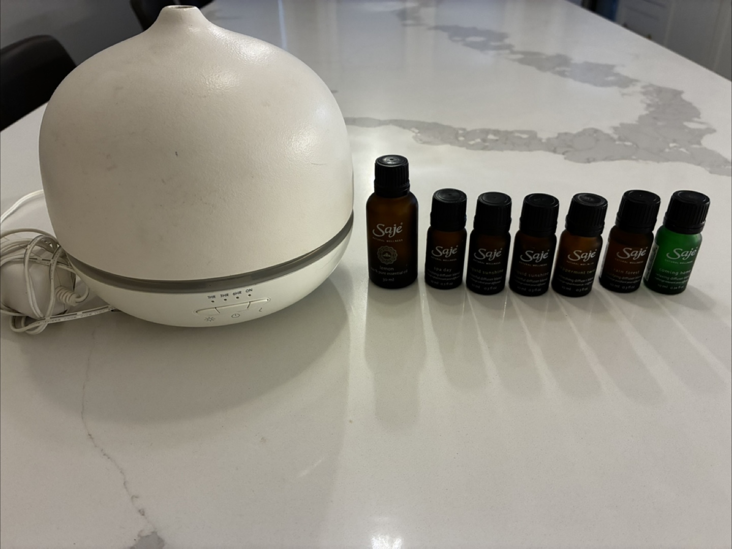 Saje Essential Oil Diffuser with 6 Oils