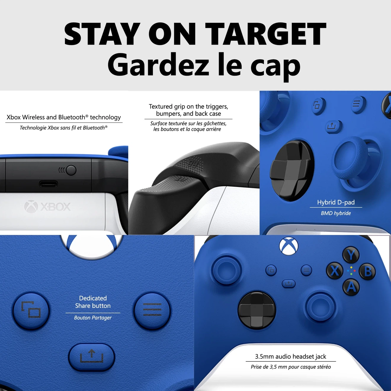 Xbox Wireless Controller - Shock Blue - photo 4