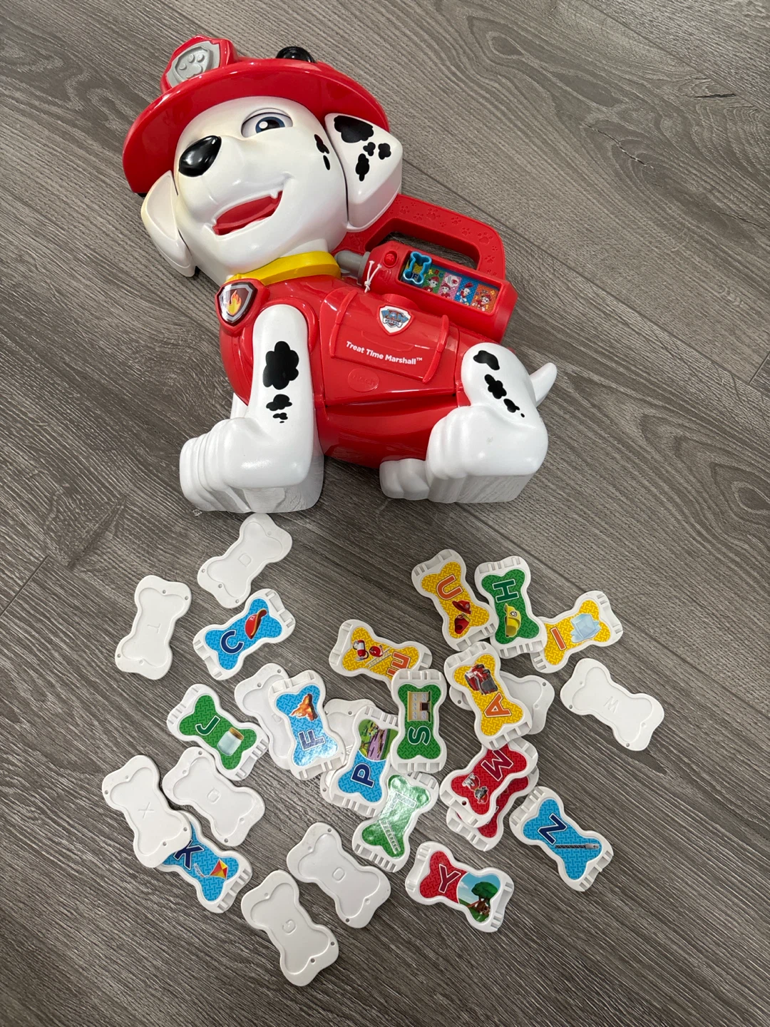 Paw Patrol Treat Time Marshall Toy with Letter Bones