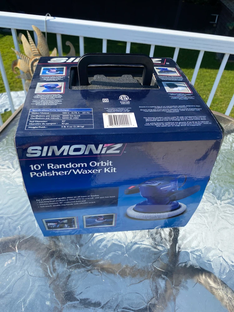 NEW NEVER USED Simoniz 10-in. Random Orbit Polisher/Waxer Kit