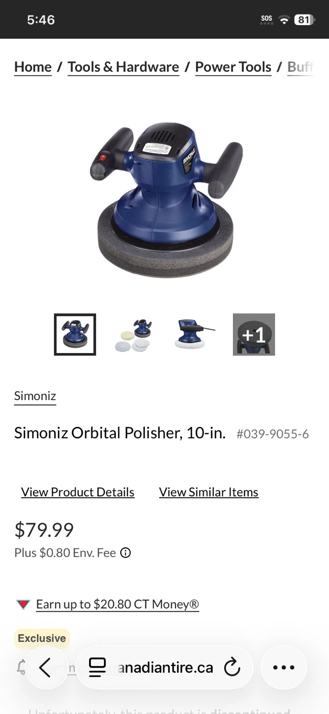 NEW NEVER USED Simoniz 10-in. Random Orbit Polisher/Waxer Kit - photo 2