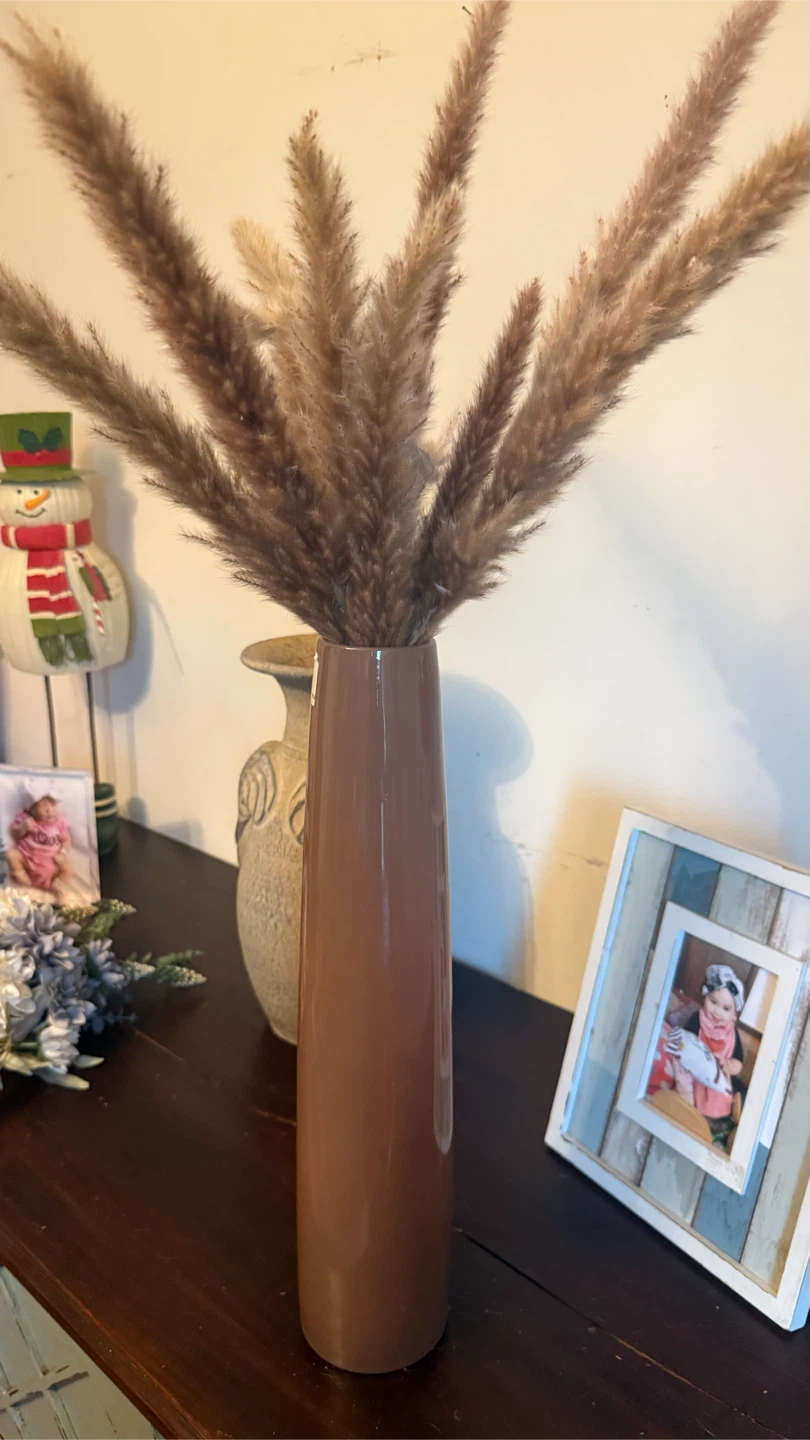 Brown Ceramic Tall Vase set - photo 3
