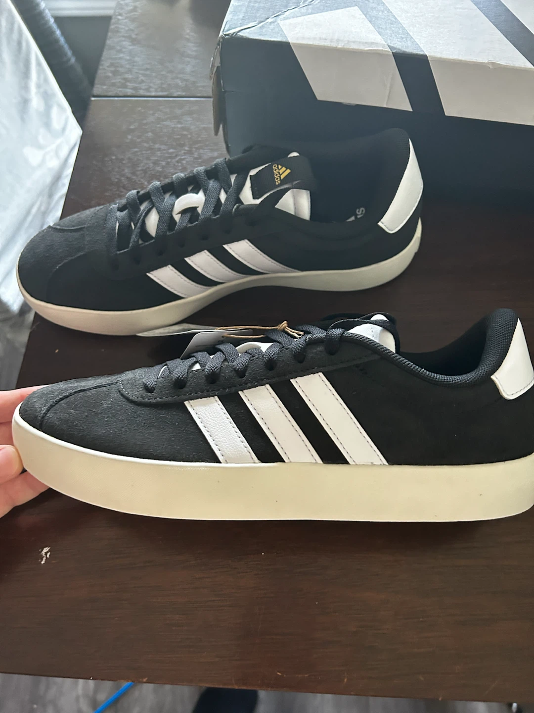 Adidas VL Court 3.0 Shoes - Black/White - photo 2