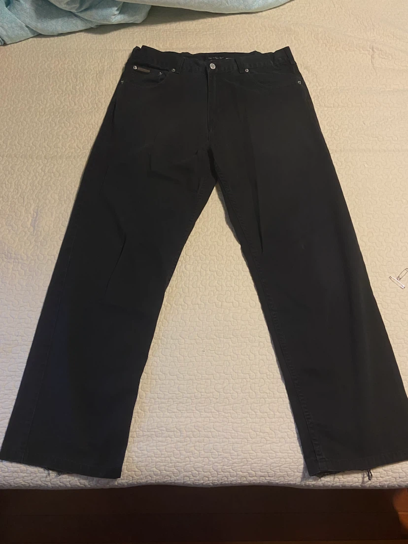 Calvin Klein Jeans Black Denim Pants Size 36x32