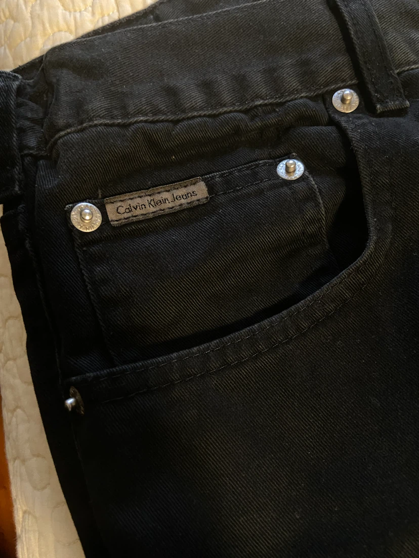 Calvin Klein Jeans Black Denim Pants Size 36x32 - photo 3