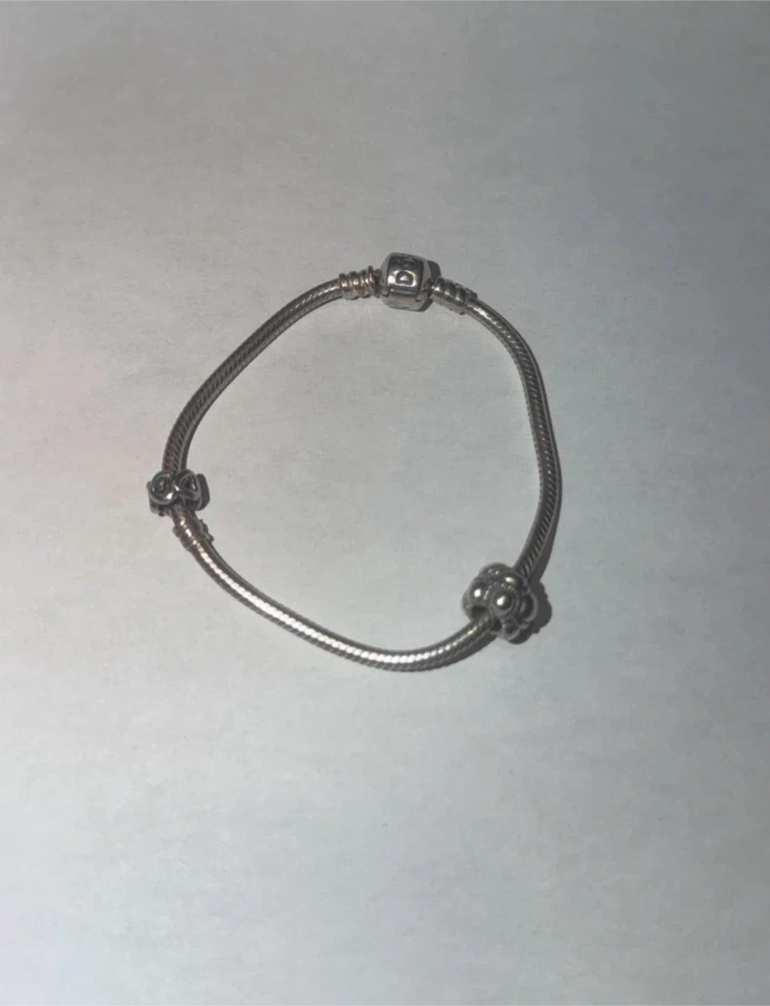Pandora Sterling Silver Bracelet with Charms