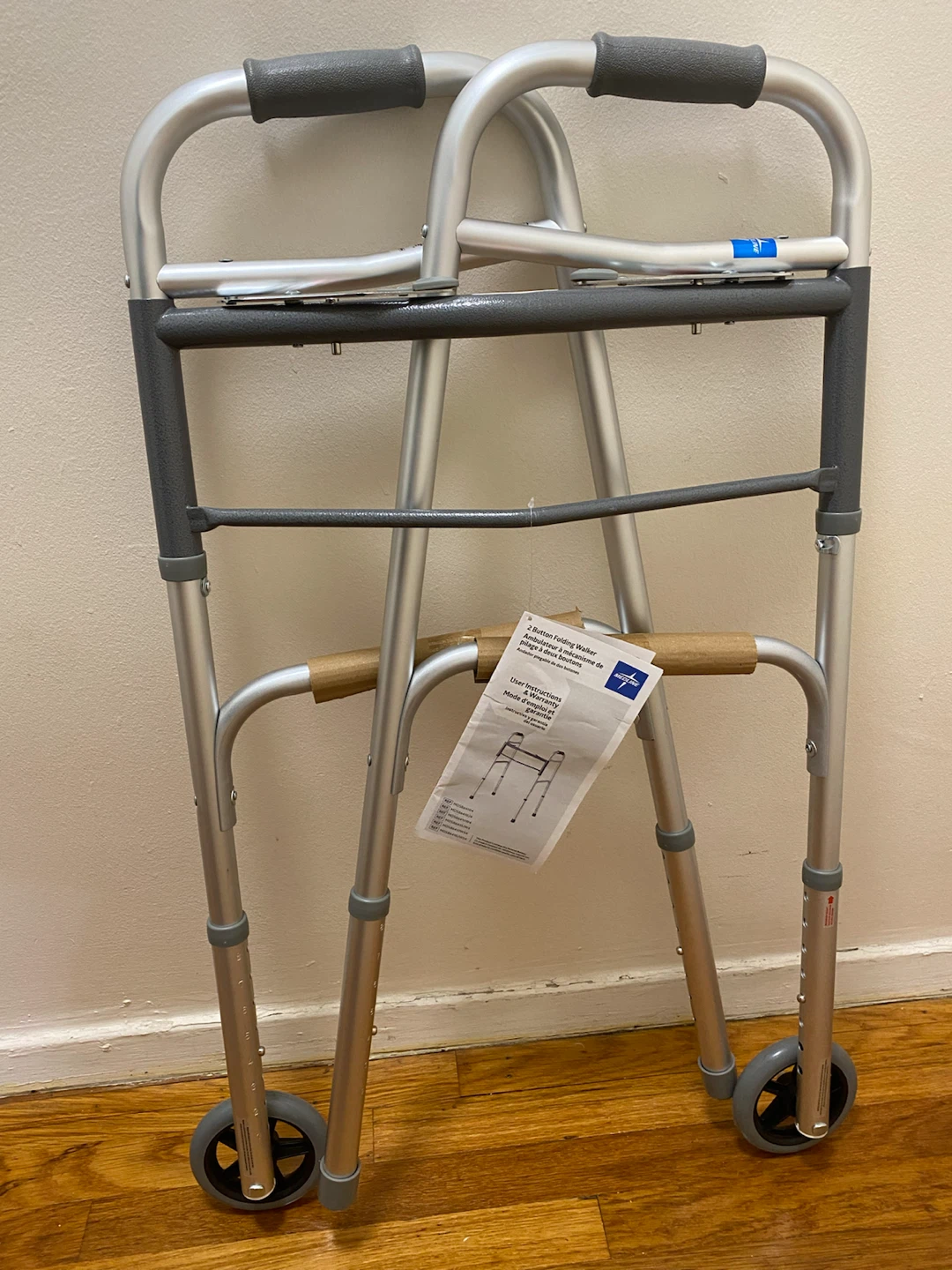 Medline 2 Button Folding Walker