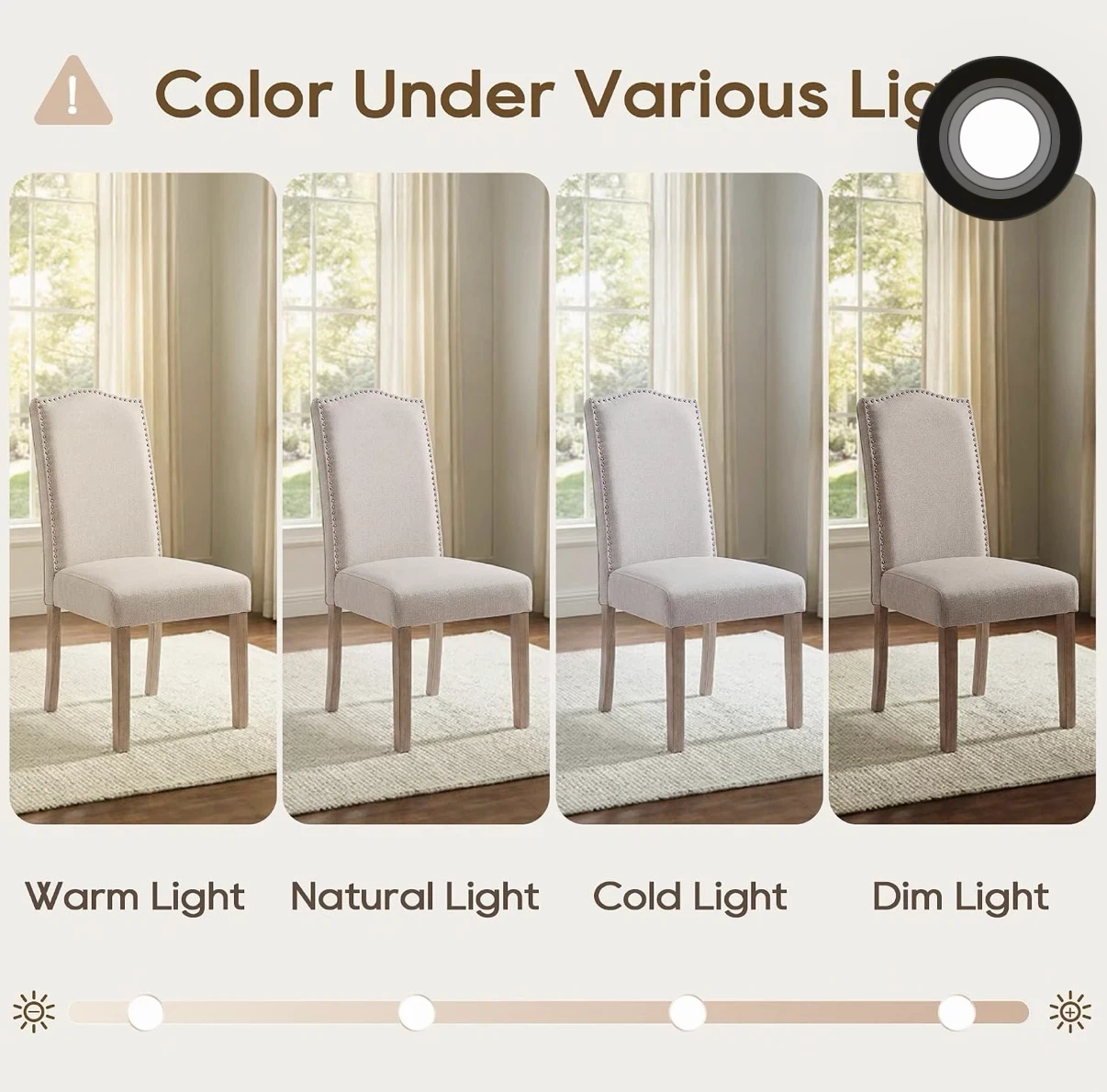 Upholstered Dining Chairs Set of 2 - photo 3