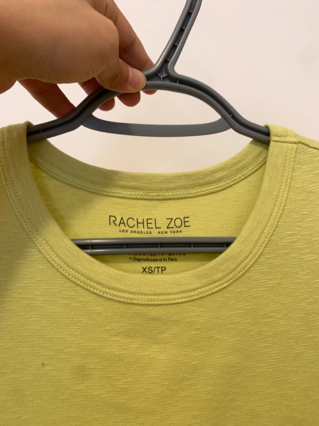 Size XS Rachel Zoe Lime Green Slub Cotton Tank Top - photo 3