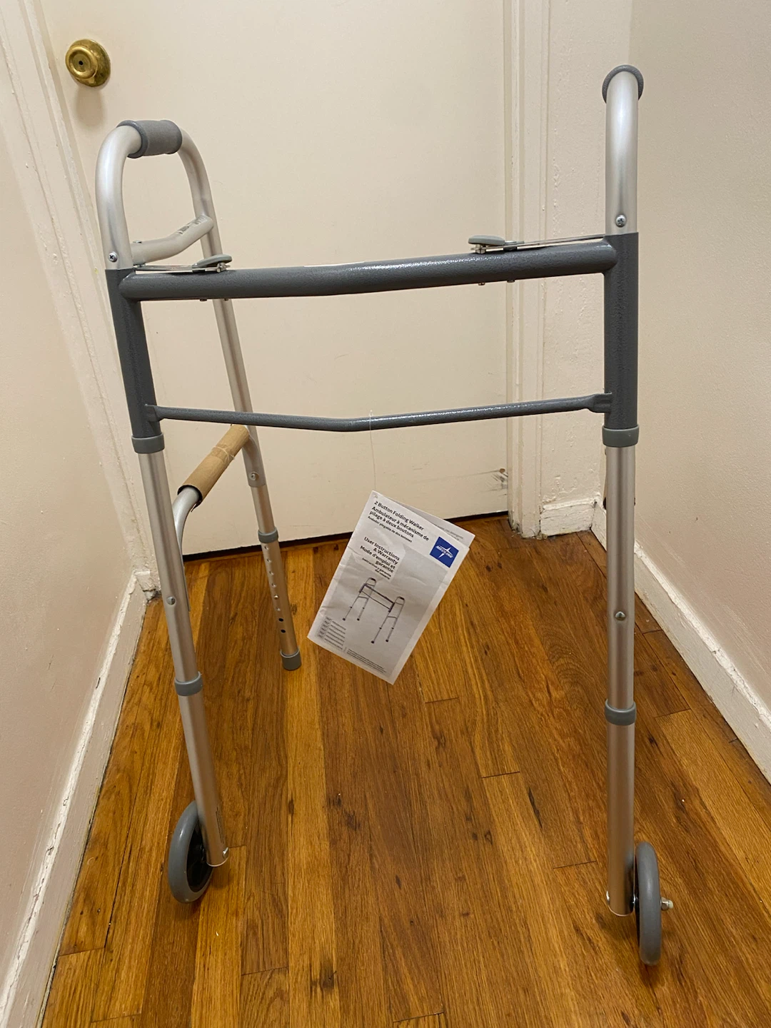 Medline 2 Button Folding Walker - photo 5