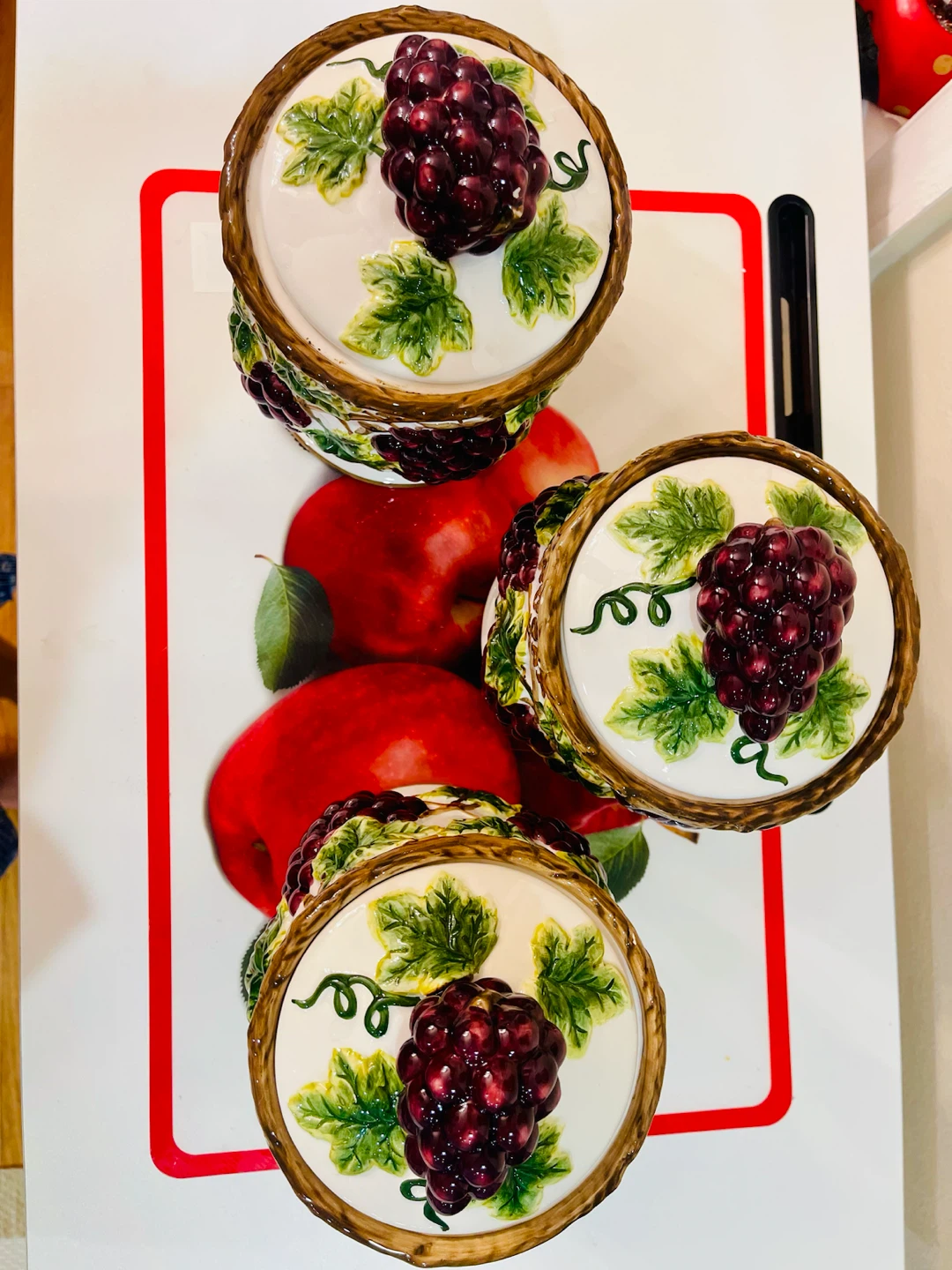 Vintage Grape Ceramic Canister Set - photo 3