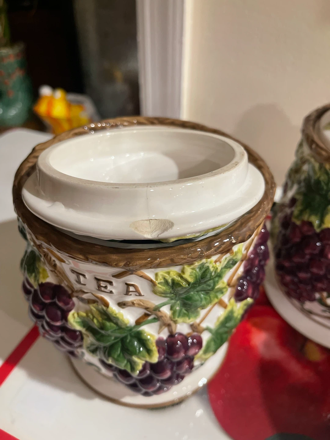 Vintage Grape Ceramic Canister Set - photo 4