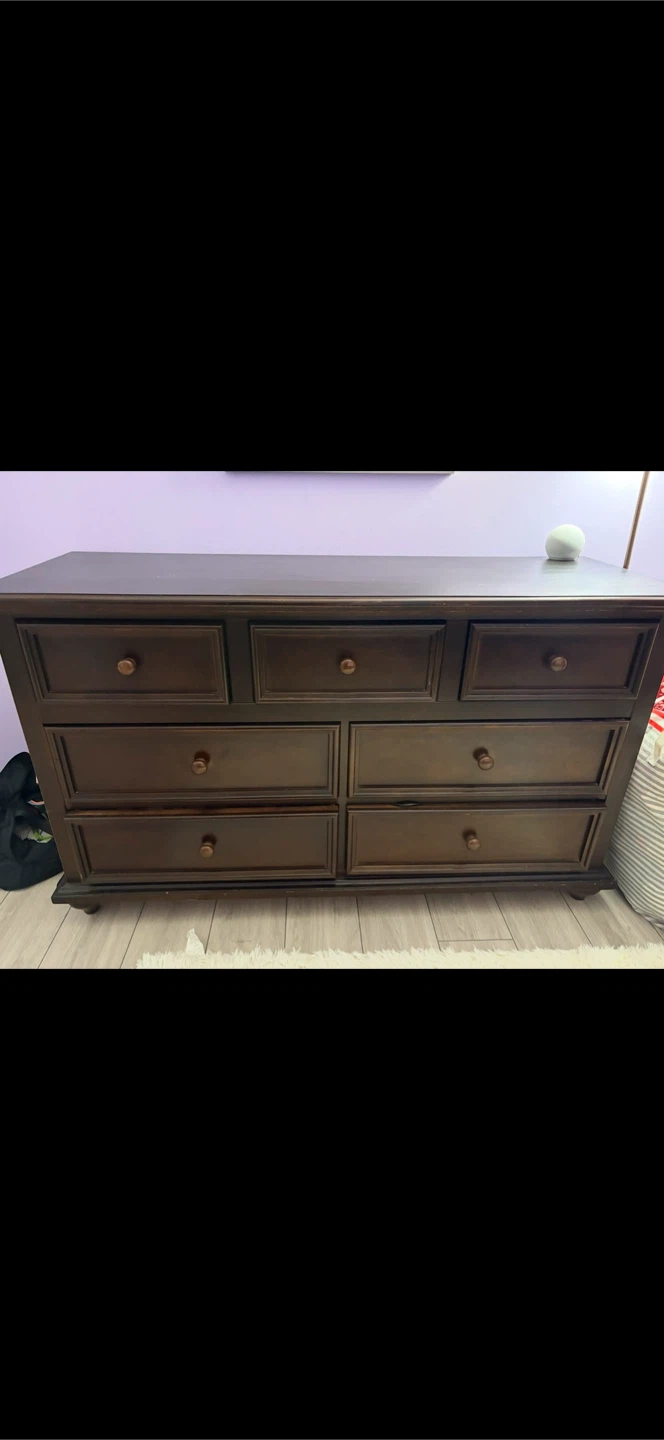 Solid wood dresser