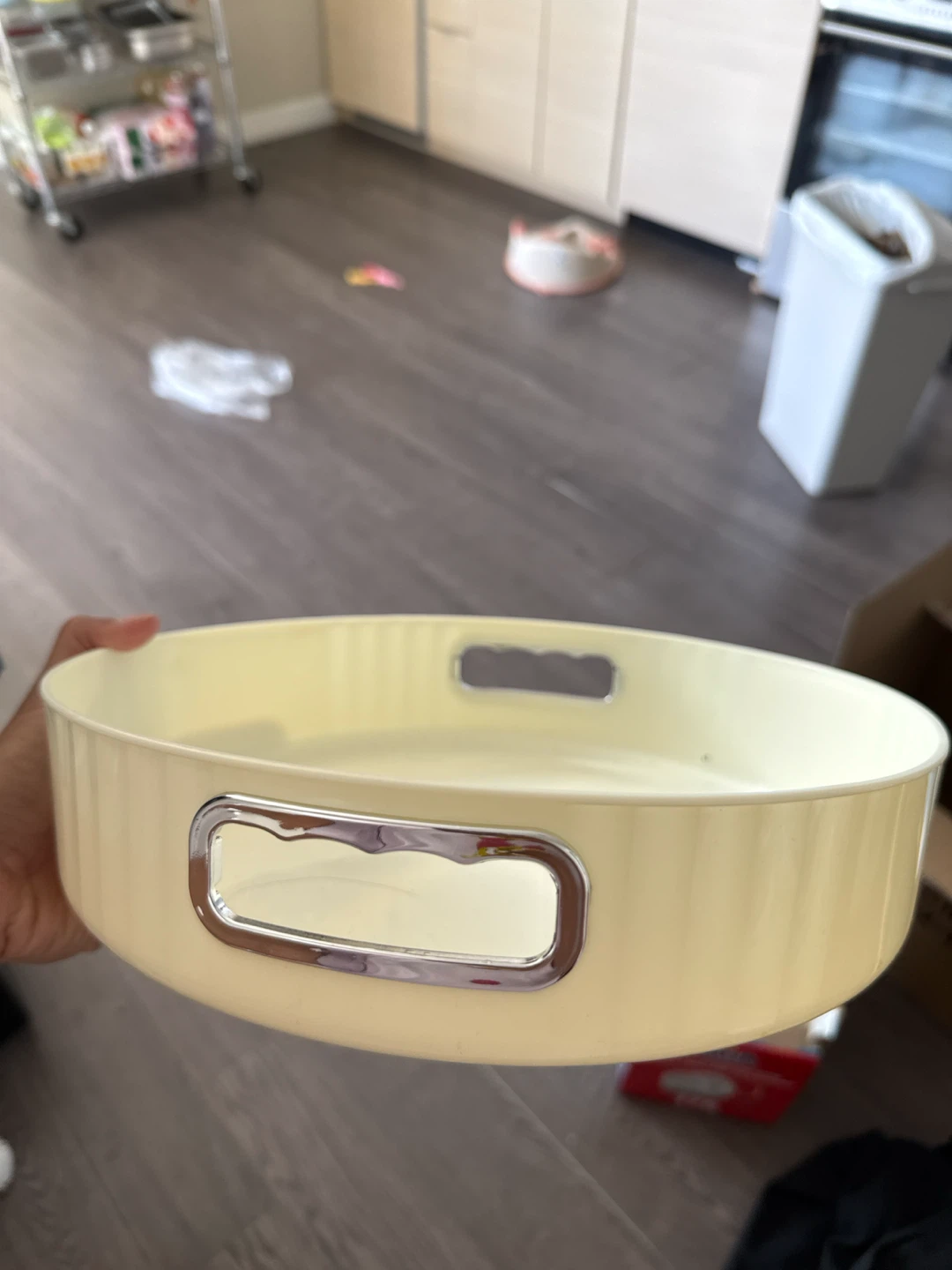Cream Coloured Lazy Susan Turntable