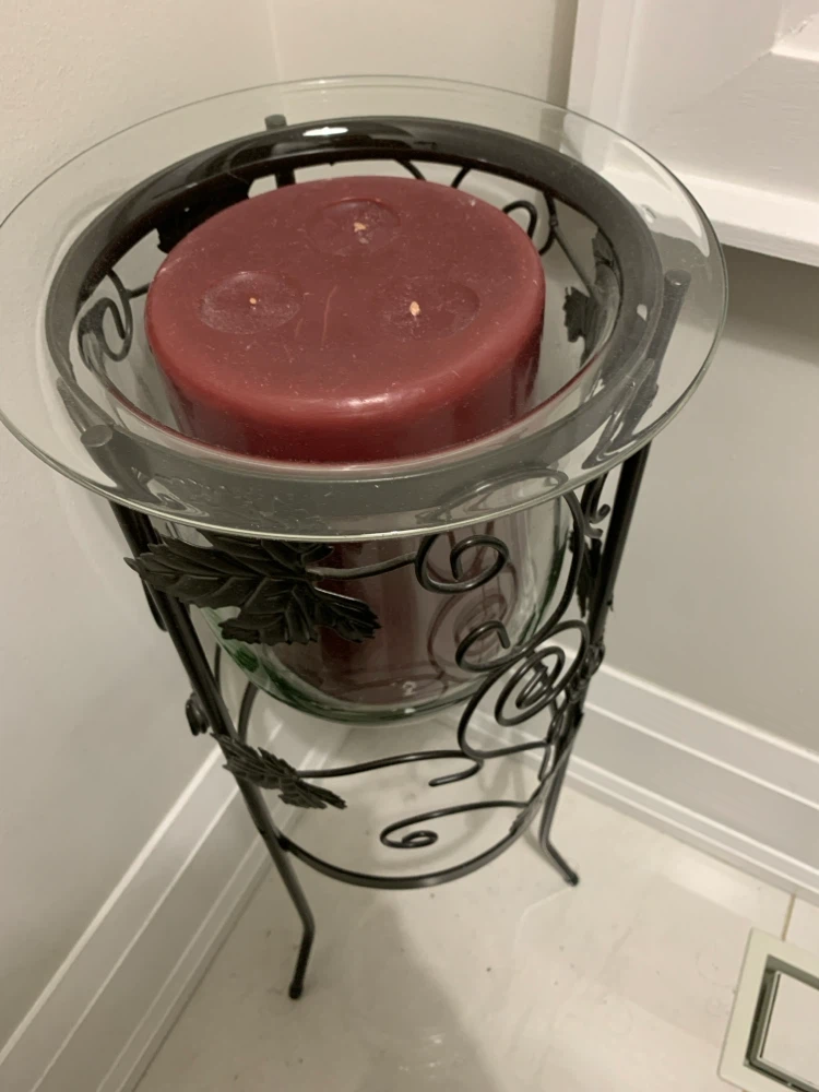 Metal Candle Holder Stand open to trades