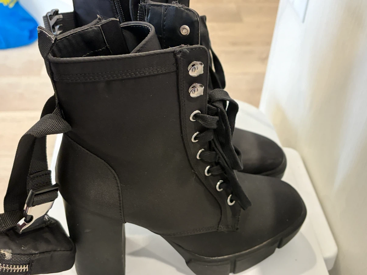 Steve Madden Renegade-PC Black Heeled Boots Size 8.5M - photo 2