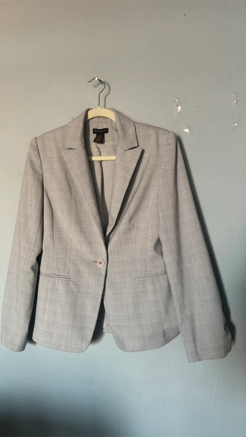 Grace Karin Women's Plaid Blazer - photo 3