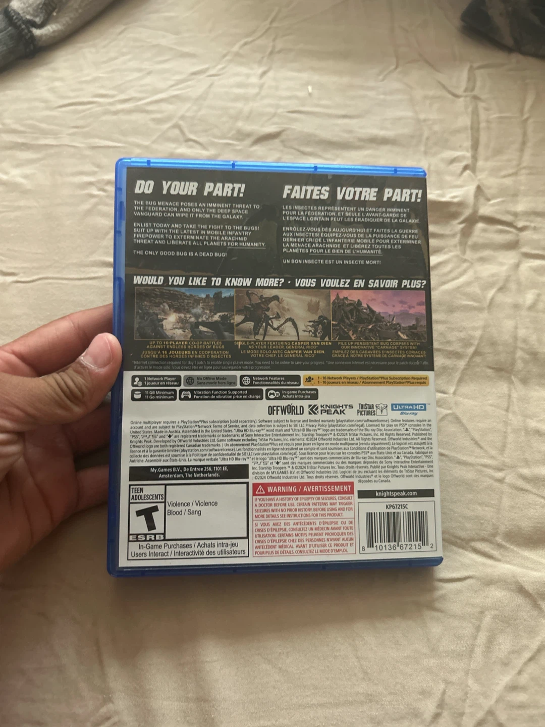 Starship Troopers: Extermination PS5 Game - photo 3