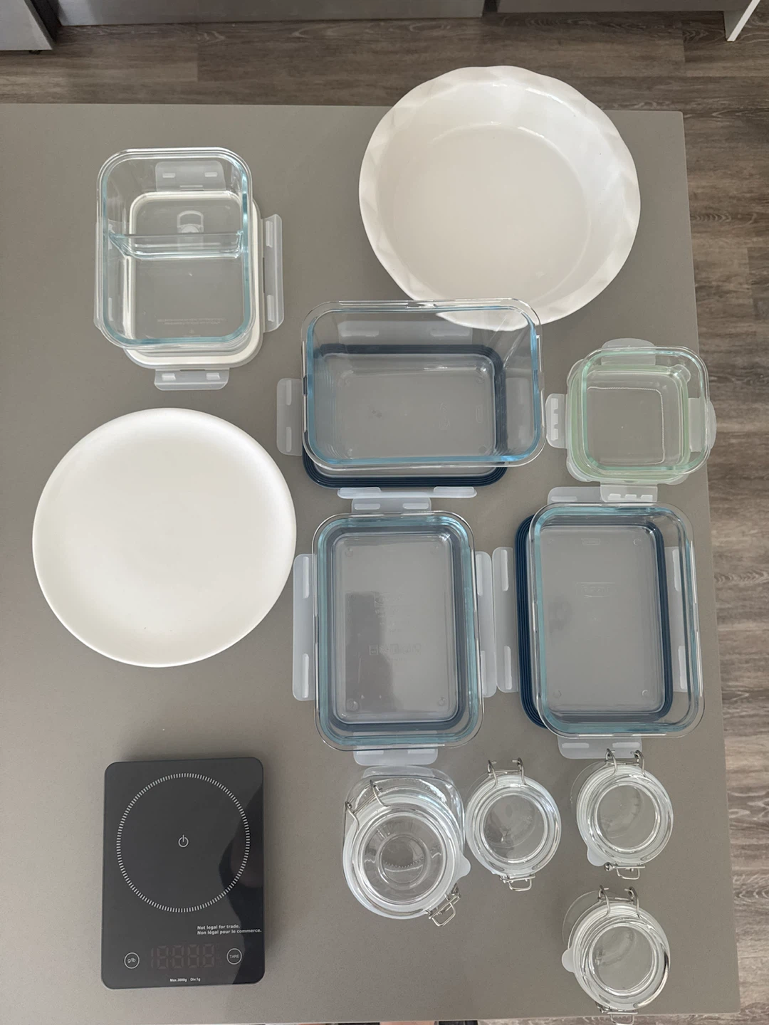 Assorted Glass Food Storage Containers and Jars