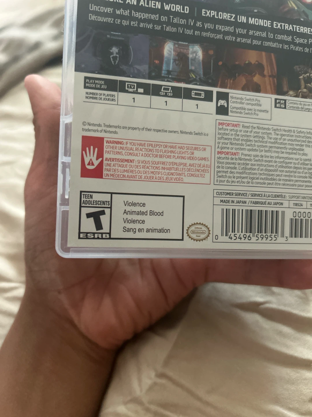 Nintendo Switch Metroid Prime Remastered Game - photo 3