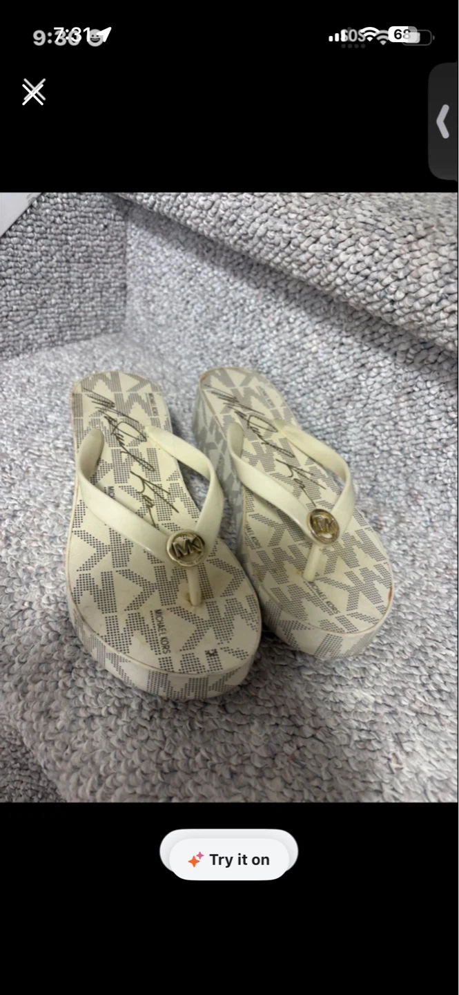 Michael Kors Wedge Flip Flops