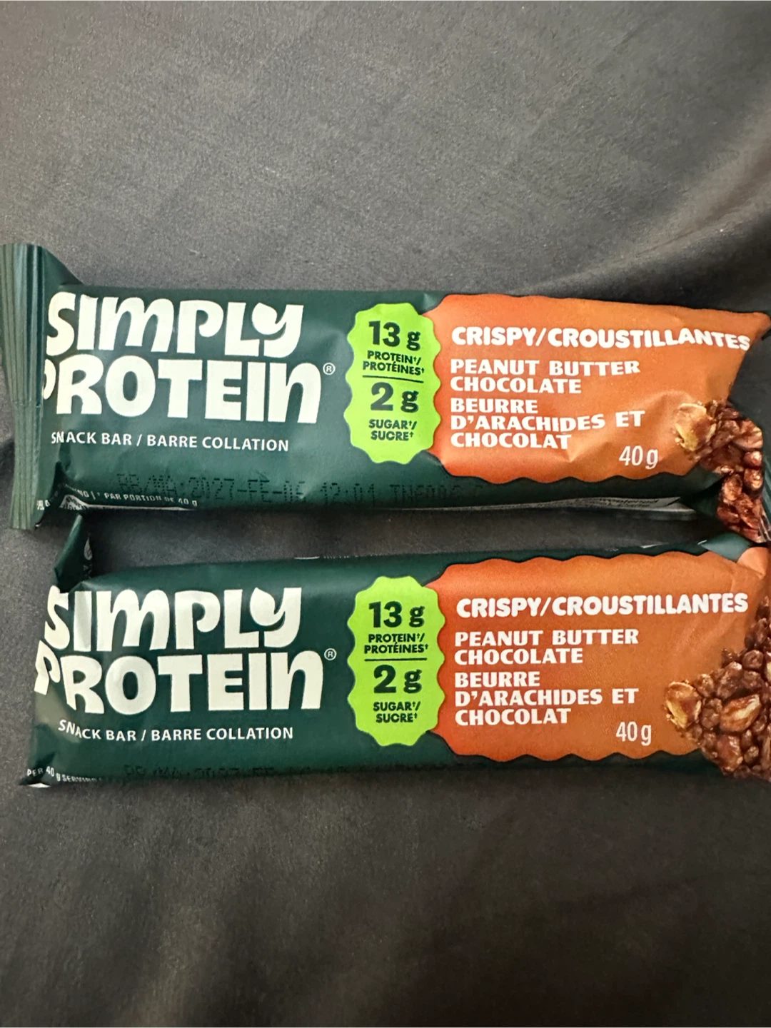 Simply Protein Crispy Peanut Butter Chocolate Snack Bars (40g)