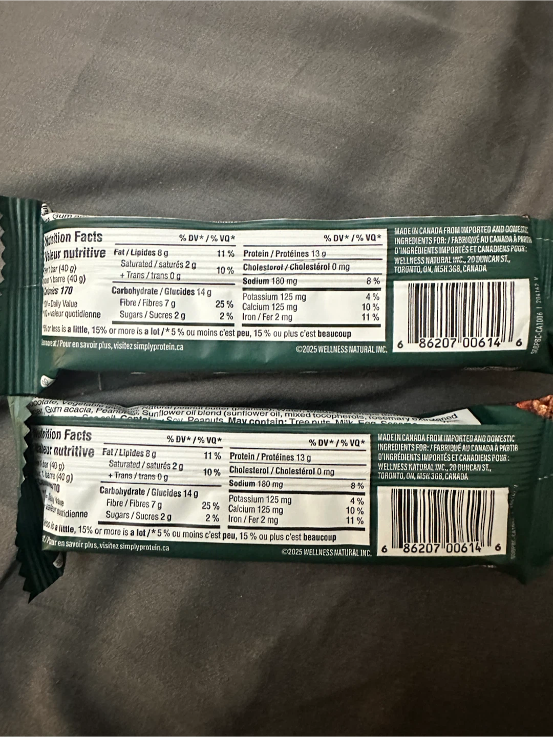 Simply Protein Crispy Peanut Butter Chocolate Snack Bars (40g) - photo 2